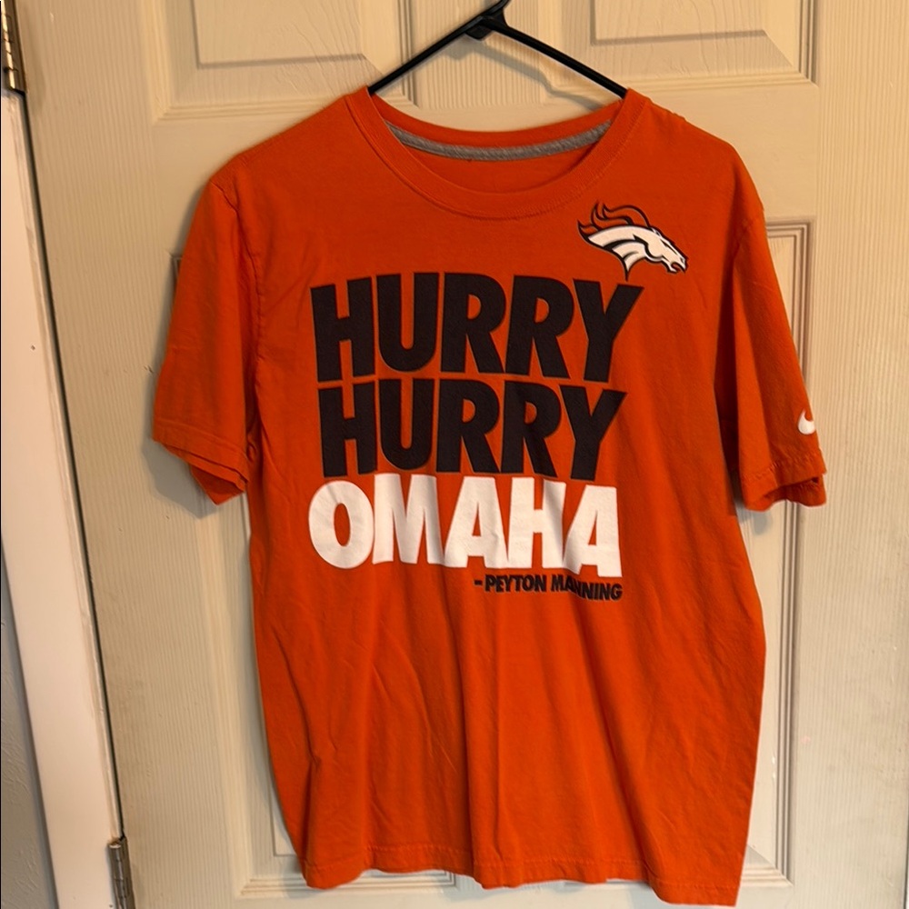 Nike Orange Graphic Tee with Team Logo